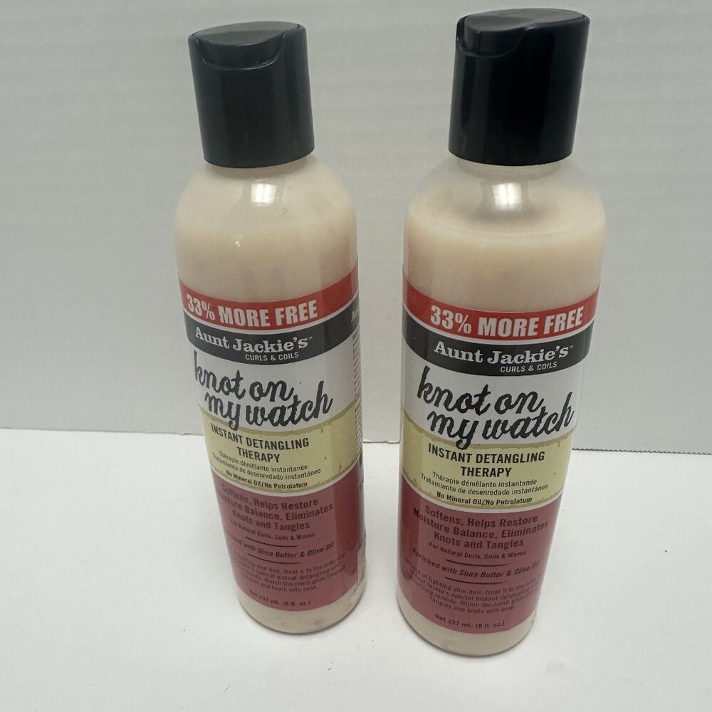 Aunt Jackie's Knot on My Watch Instant Detangling Therapy 2 Set 8 Fl Oz Hair